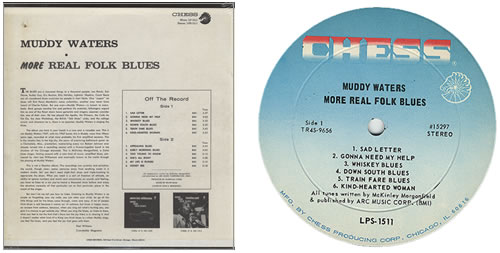ブルース CD Muddy Waters More Real Folk Blues UICY3416 UNIVERSAL /00110 Muddy Waters - The Real Folk Blues / More Real Folk Blues